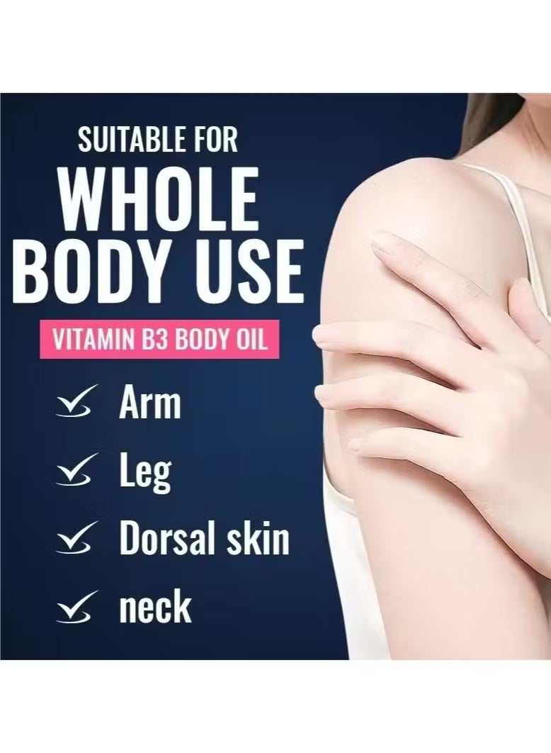 فازلين زيت العناية للجسم الوردي  فيتامين بي 3 موحد لون الصحي للبشرة 200مل - Image 3